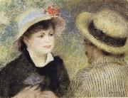 Pierre Renoir Boating Couple (Aline Charigot and Renoir) painting